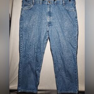 Carhartt‎ Relaxed Fit B17 DST men's jeans size 52 x 30 with leather name badge